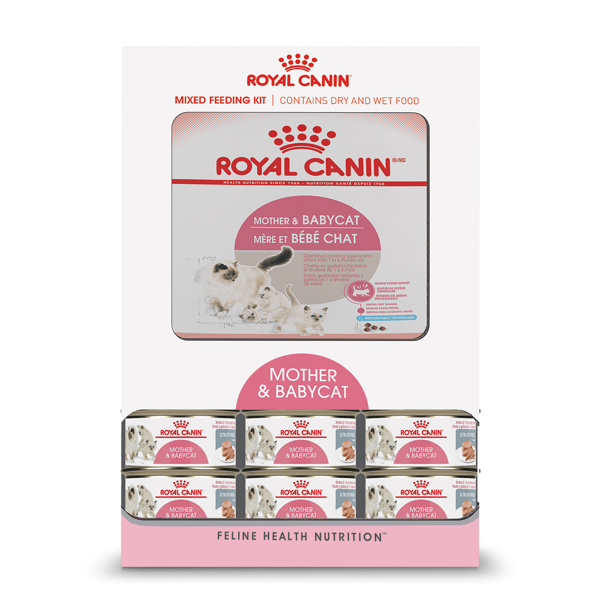 Royal Canin Feline Health Nutrition Mother  Babycat Mixed Feeding Trial Box