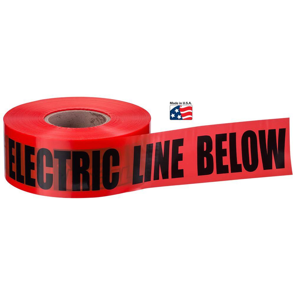 IDEAL 3 in. x 1000 ft. Buried Electrical Line Caution Tape 42-101