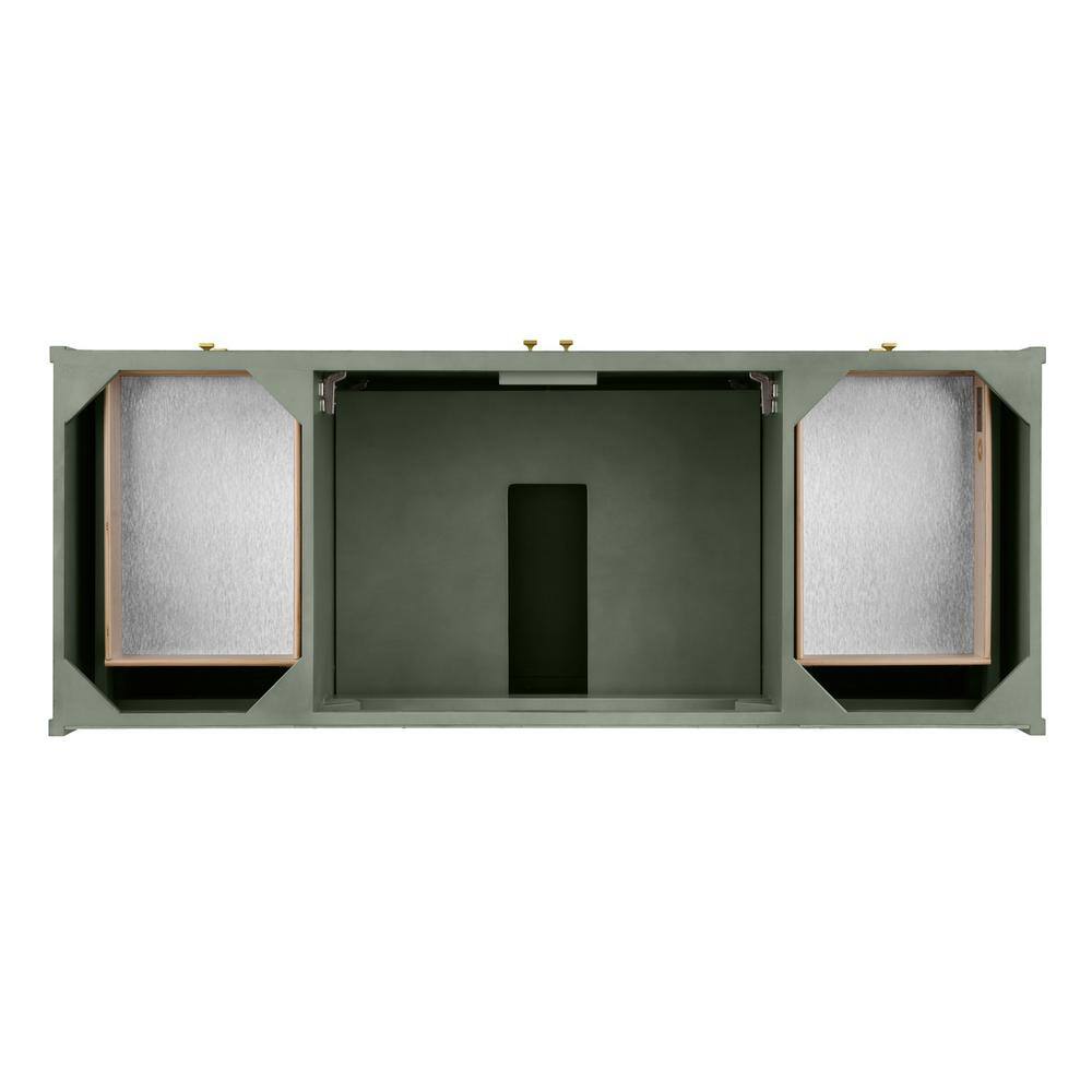 James Martin Vanities Chicago 60.0 in. W x 23.5 in. D x 32.8 in. H Single Bath Vanity Cabinet without Top in Smokey Celadon 305-V60S-SC