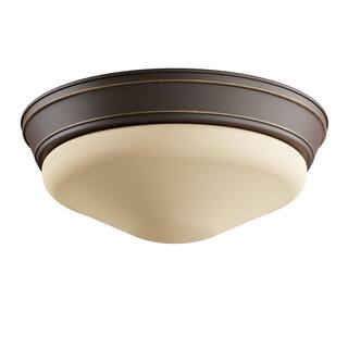 Progress Lighting 11 in. 1-Light Antique Bronze Integrated LED Flush Mount P2321-2030K9