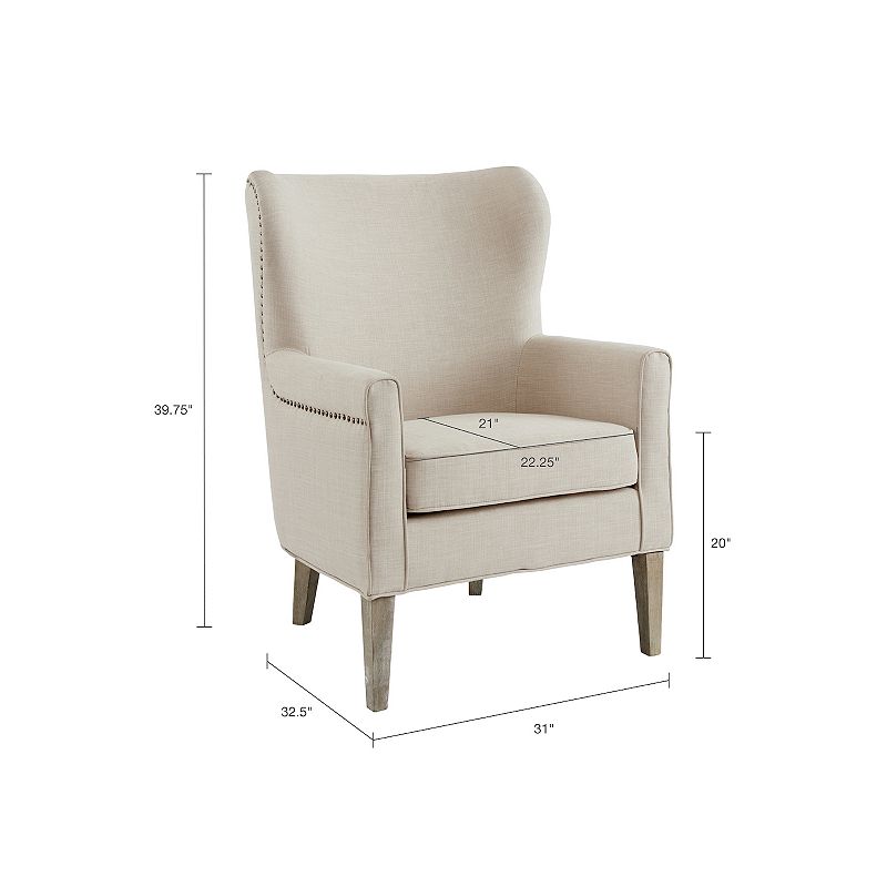 Madison Park Halford Wingback Accent Chair