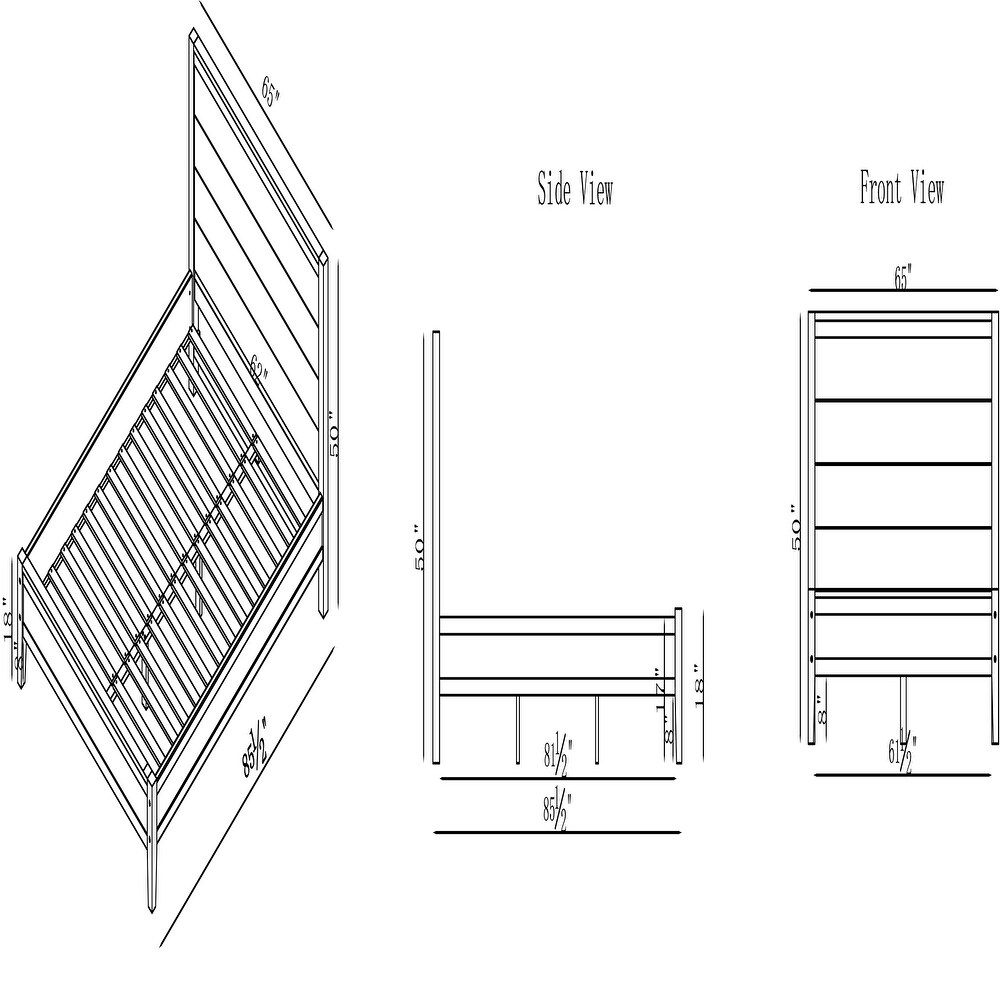 Arden 5 Piece Wood Bedroom Set with Queen Bed  Two 2  Nightstands with open shelf  5 Drawer Chest  6 Drawer Dresser