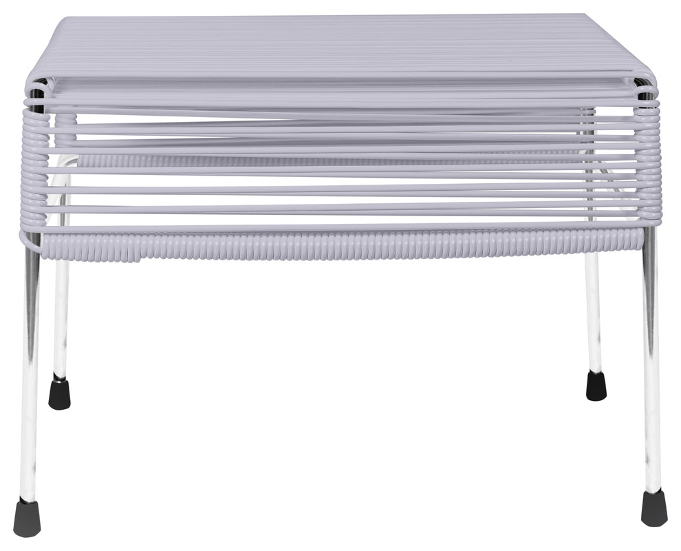 Adam Ottoman With Chrome Frame   Contemporary   Footstools And Ottomans   by Innit Designs  Houzz