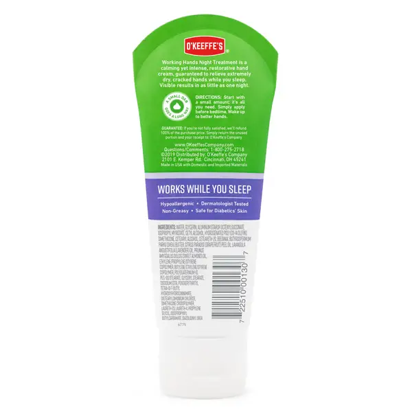 O'Keeffe's 3 oz Working Hands Night Treatment Hand Cream