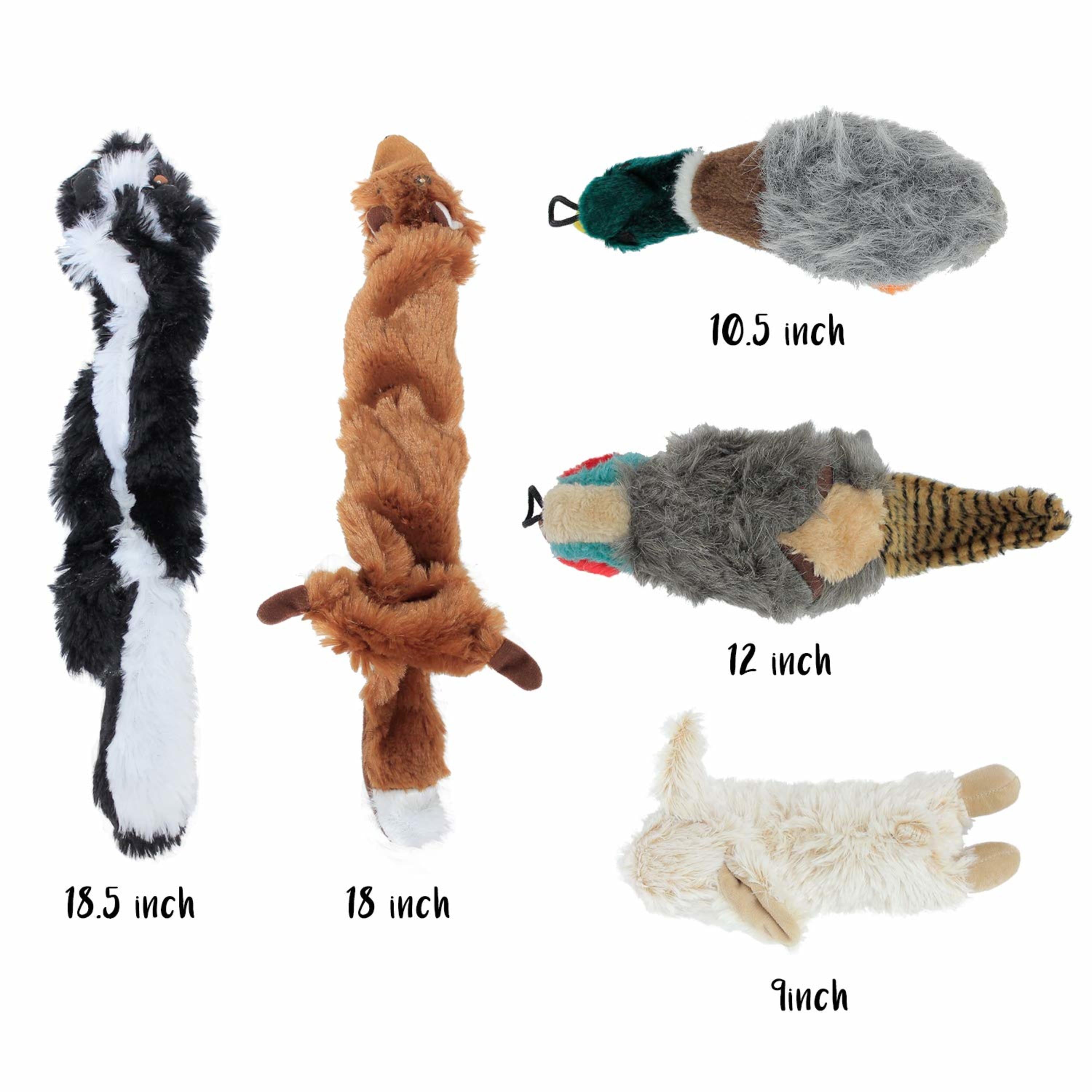 Downtown Pet Supply Squeaky Dog Toys Hunting Set 5 Pack， Toys for Dogs