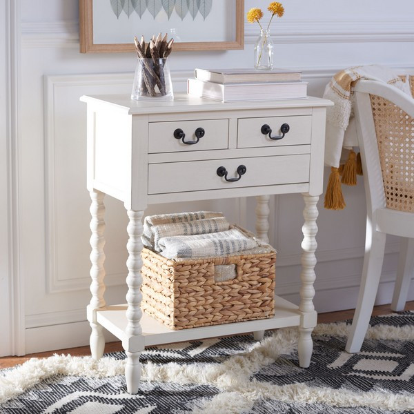 Athena 3 Drawer Console Table   French Country   Console Tables   by Safavieh  Houzz