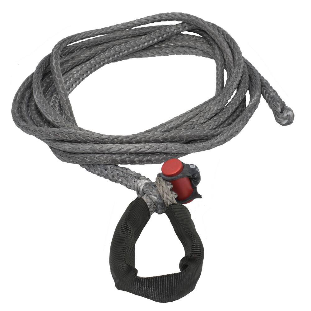 LockJaw 716 in. x 25 ft. 7400 lbs. WLL Synthetic Winch Rope Line with Integrated Shackle 20-0438025