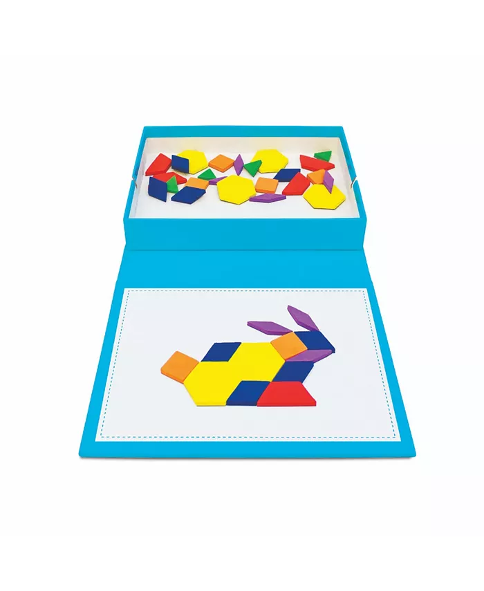 Redbox Junior Learning Rainbow Pattern Blocks - Magnetic Activities Learning Set