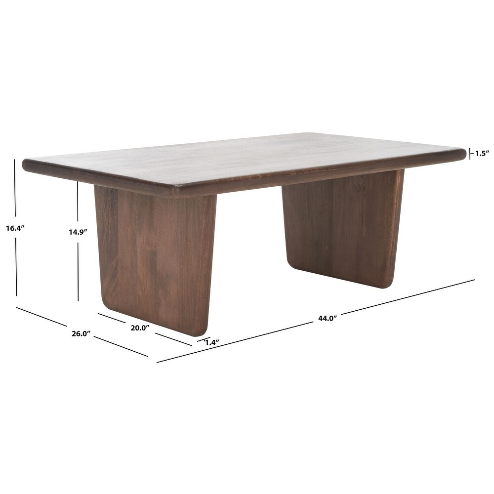 SAFAVIEH Couture Collection Felicity Walnut Wood Coffee Table   44\