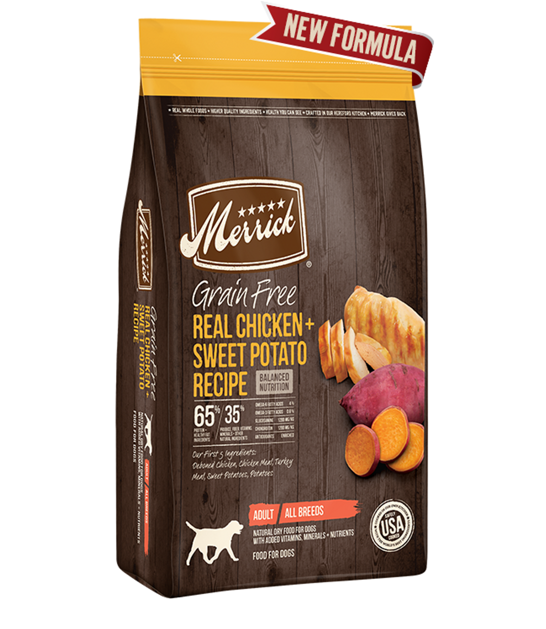 Merrick Grain Free Chicken and Sweet Potato Dog Food， 4 Pounds