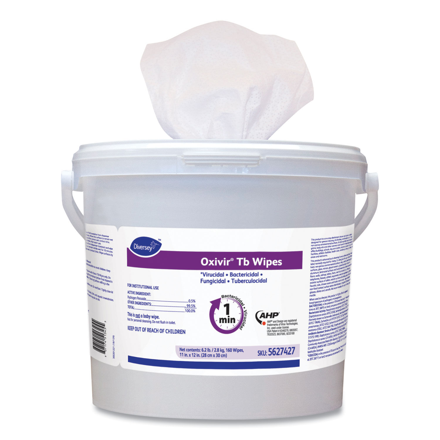 Oxivir TB Disinfectant Wipes by Diverseyandtrade; DVO5627427