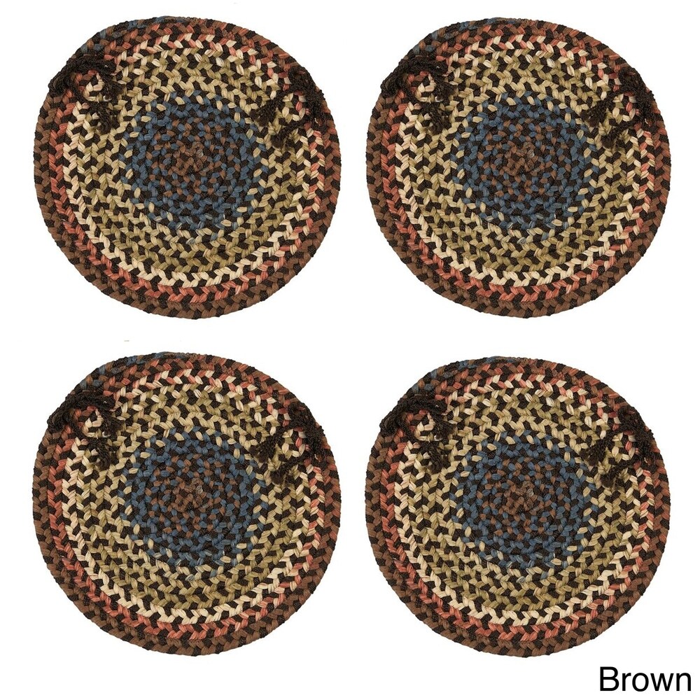 Cove Spacedye Multi Round Chair Pads (Set of 4)