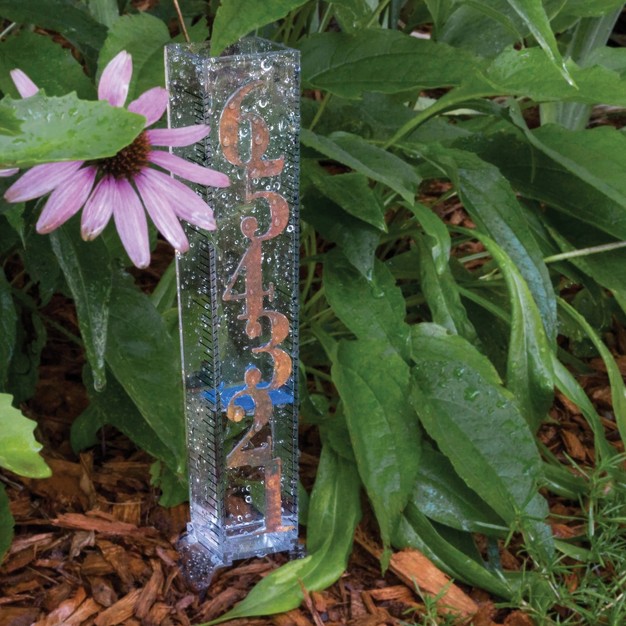 La Crosse Technology 6 in Patina Rain Gauge Clear