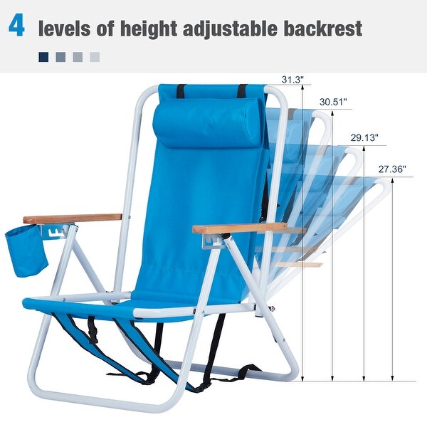 Portable High Strength Beach Chair (2 Pack)