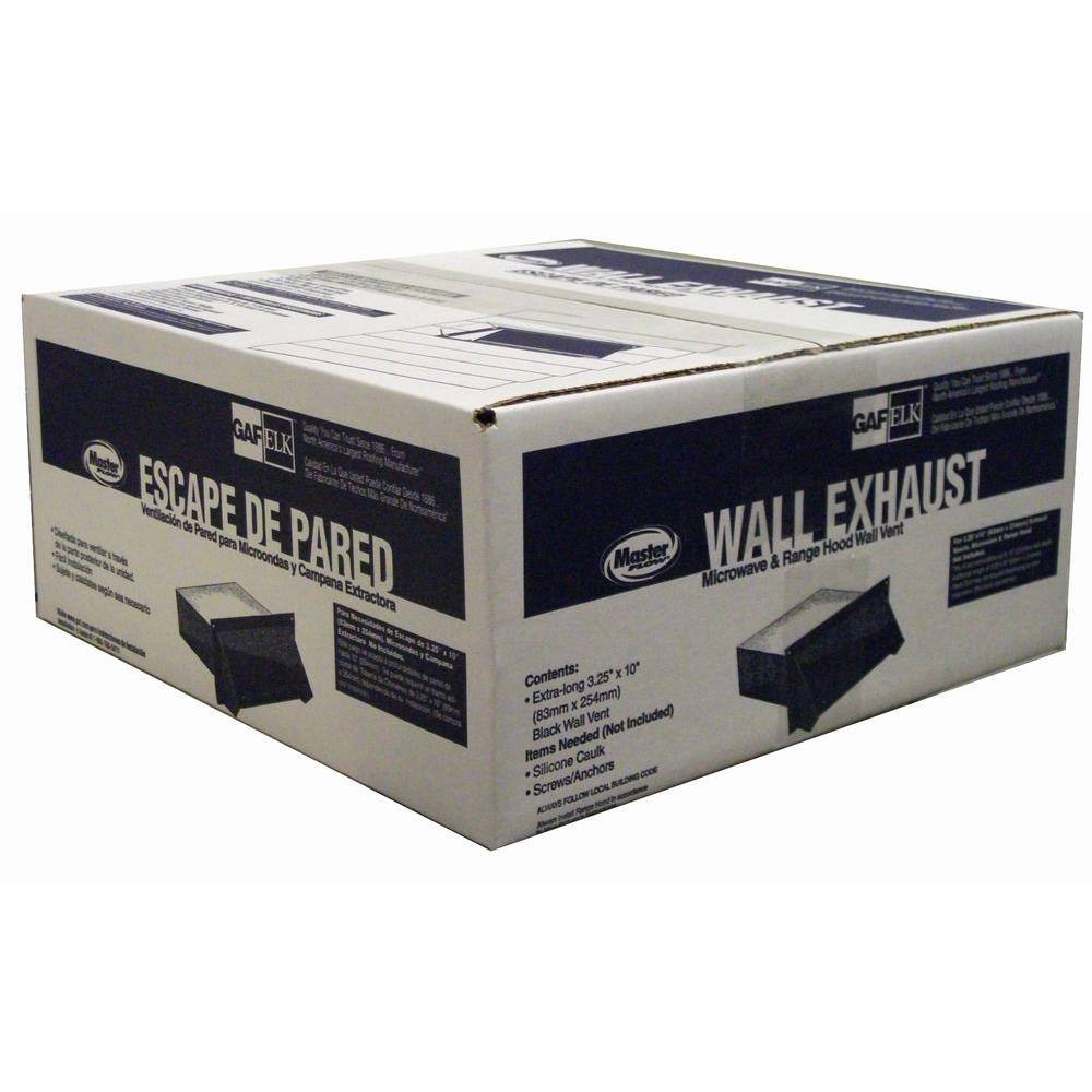 Master Flow 3-14 in. x 10 in. Rectangular Appliance Wall Vent AVW3.25X10