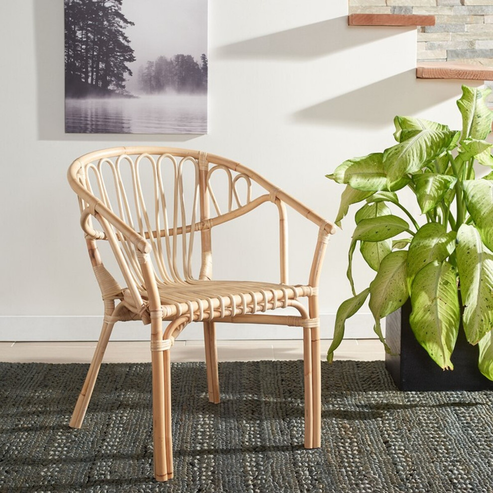 Invil Rattan Dining Chair  Set of 2  Natural   Tropical   Dining Chairs   by V.S.D Furniture  Houzz