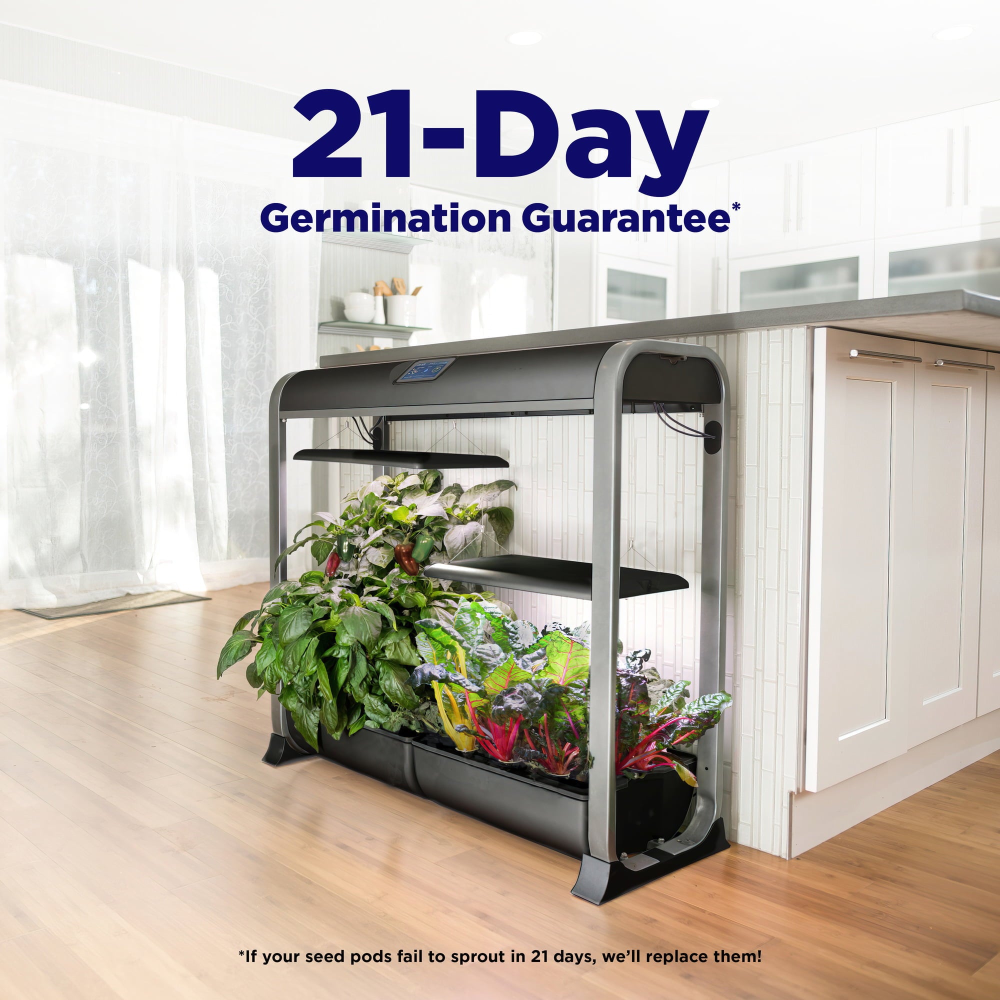 AeroGarden Farm 24Plus with Salad Bar Seed Pod Kit， Black