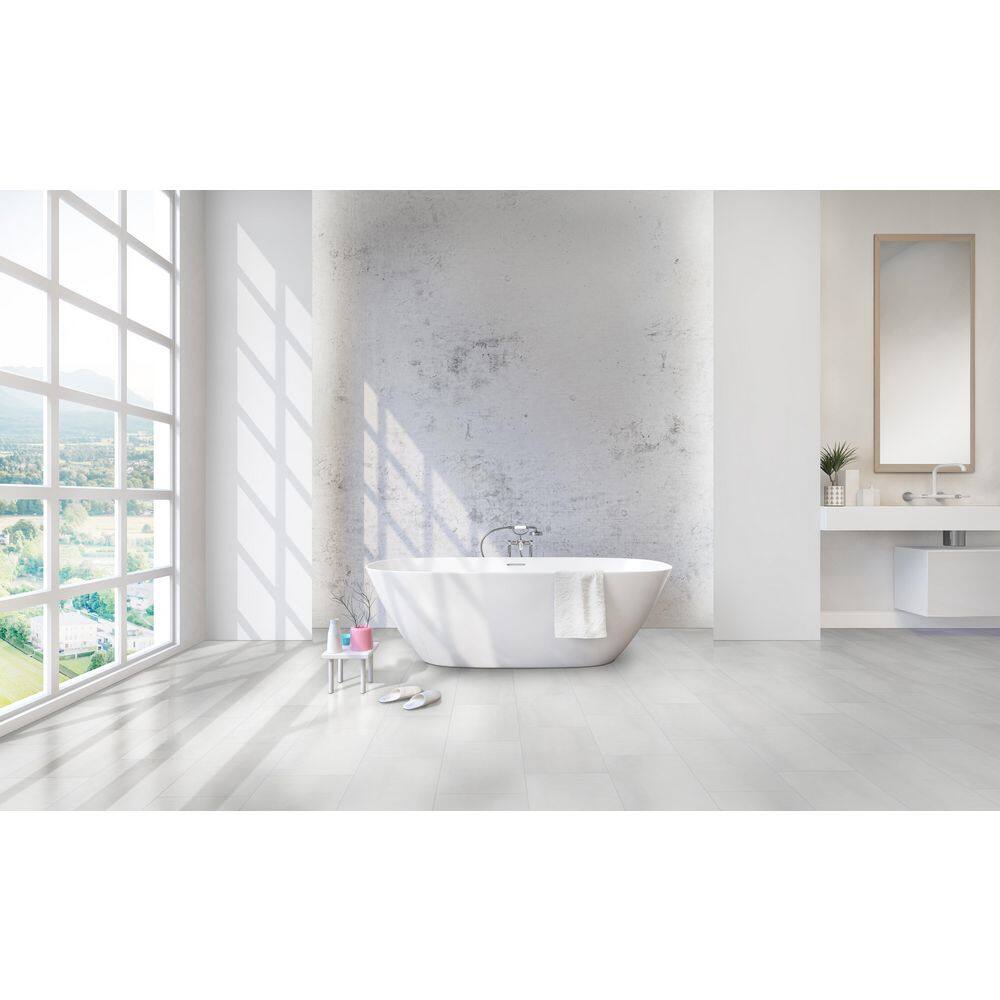 MSI Metallic White 12 in. x 24 in. Matte Ceramic Floor and Wall Tile (19.38 sq. ft.Case) NMETWHI1224C