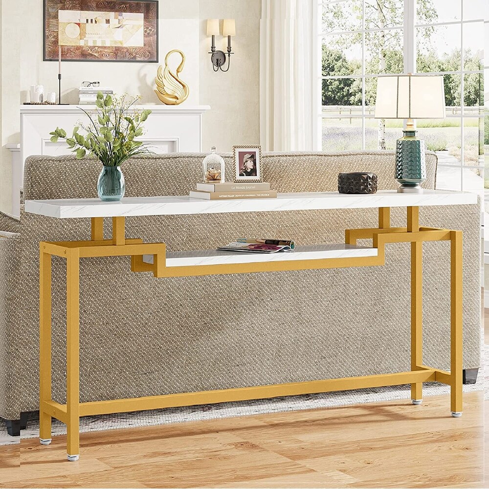 70.9 Inches Console Table  Narrow Long Sofa Tabl Entryway Table for Hallway  Living Room