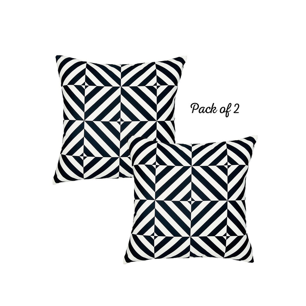 Mike Co. Geometric Throw Pillow Cover (Set of 2)