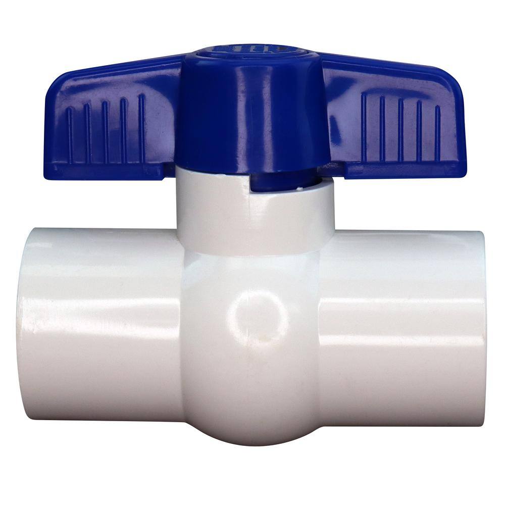 Everbilt 34 in. PVC Sch. 40 Slip x Slip Ball Valve PVCBV34