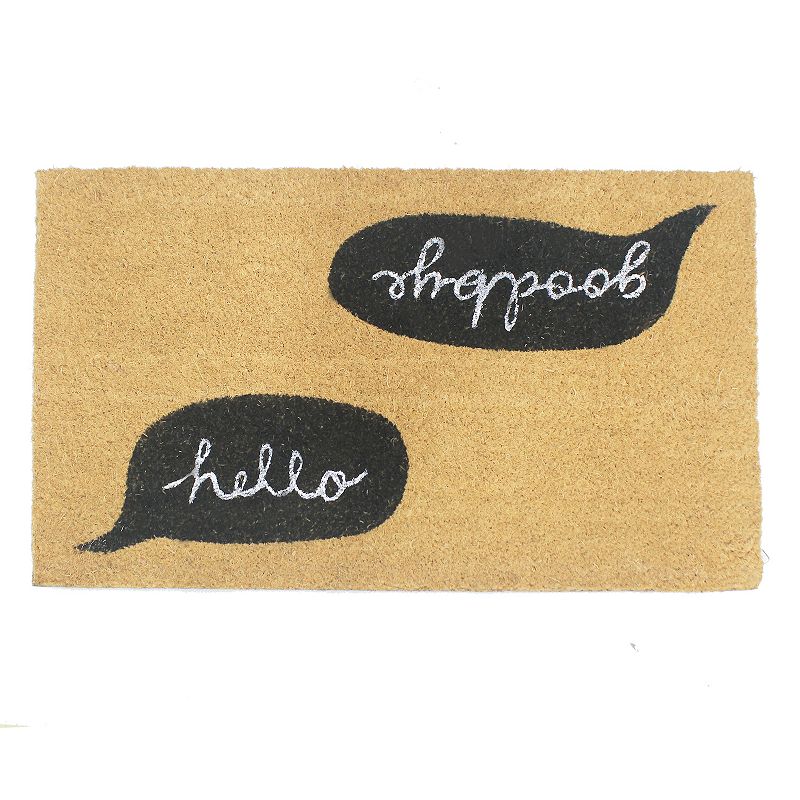 Sonoma Goods For Life® Hello Goodbye 18'' x 30'' Coir Doormat