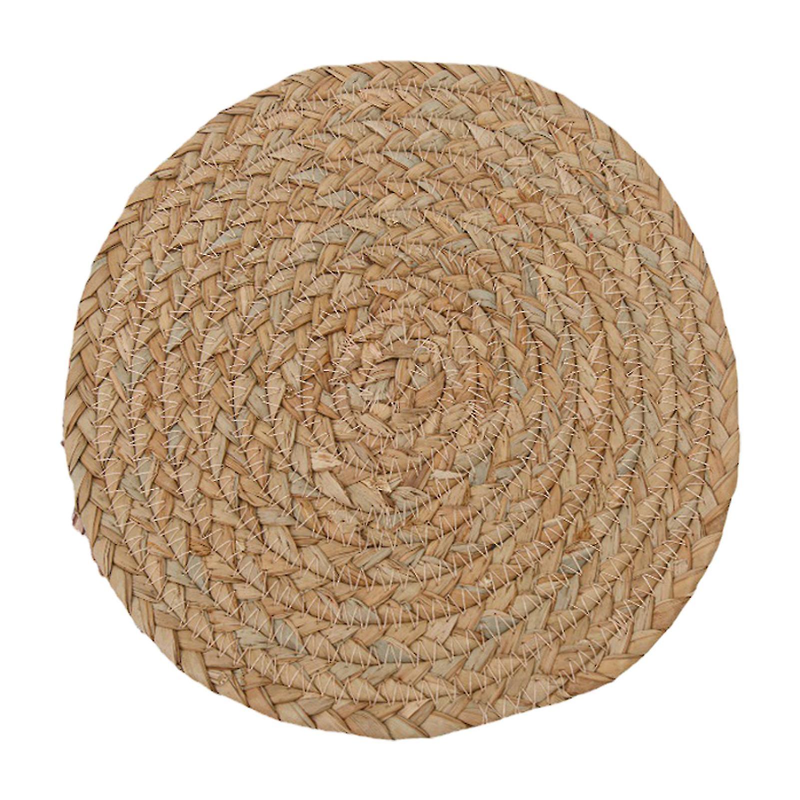 Miman Table Coaster Insulation Anti Slip Straw Lightweight Natural Table Coasters For Kitchen