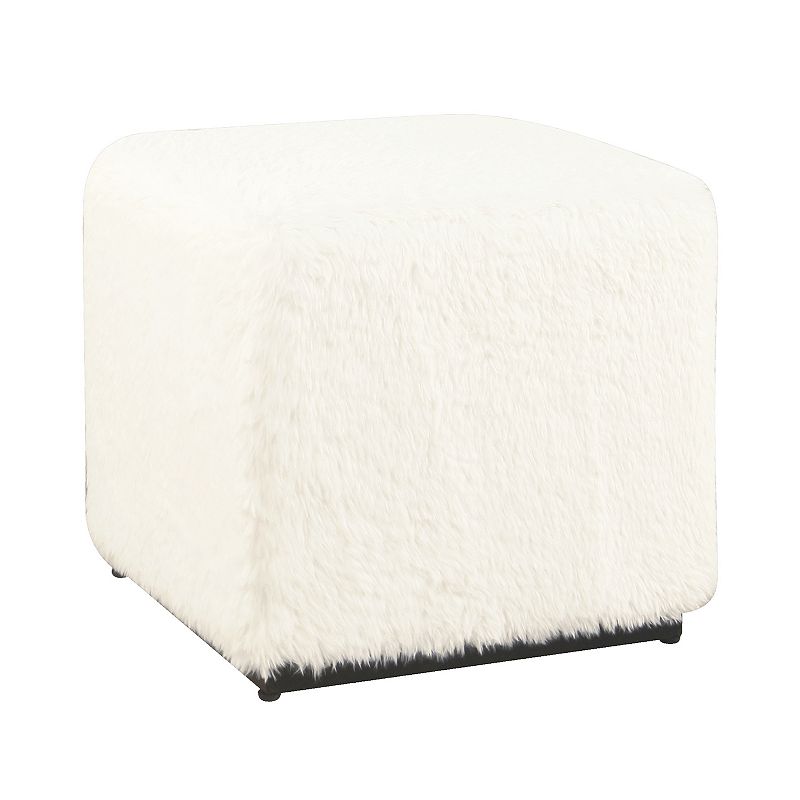 HomePop Boucle Cube Ottoman