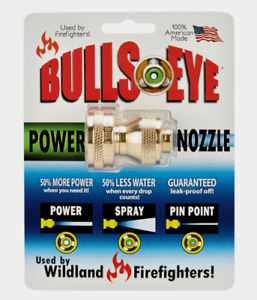 Bullseye POWER NOZZLE Adjustable High Pressure Twist Water Hose Nozzle 810C New!