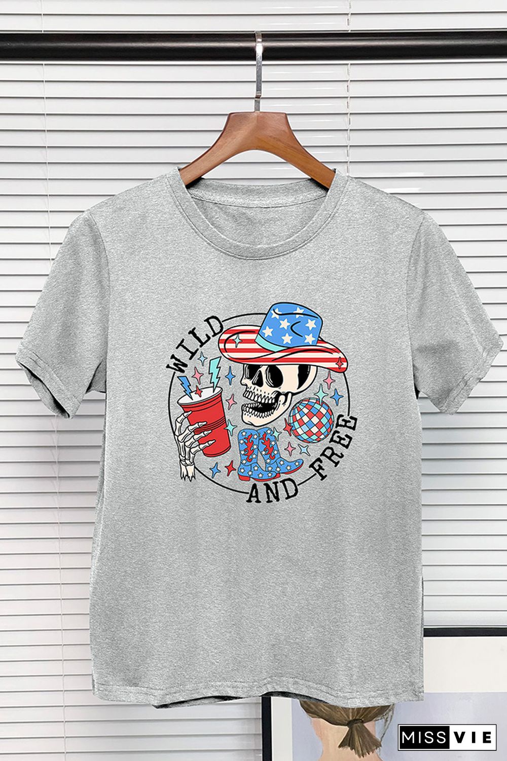 Wild and Free 4th of July Graphic Tee