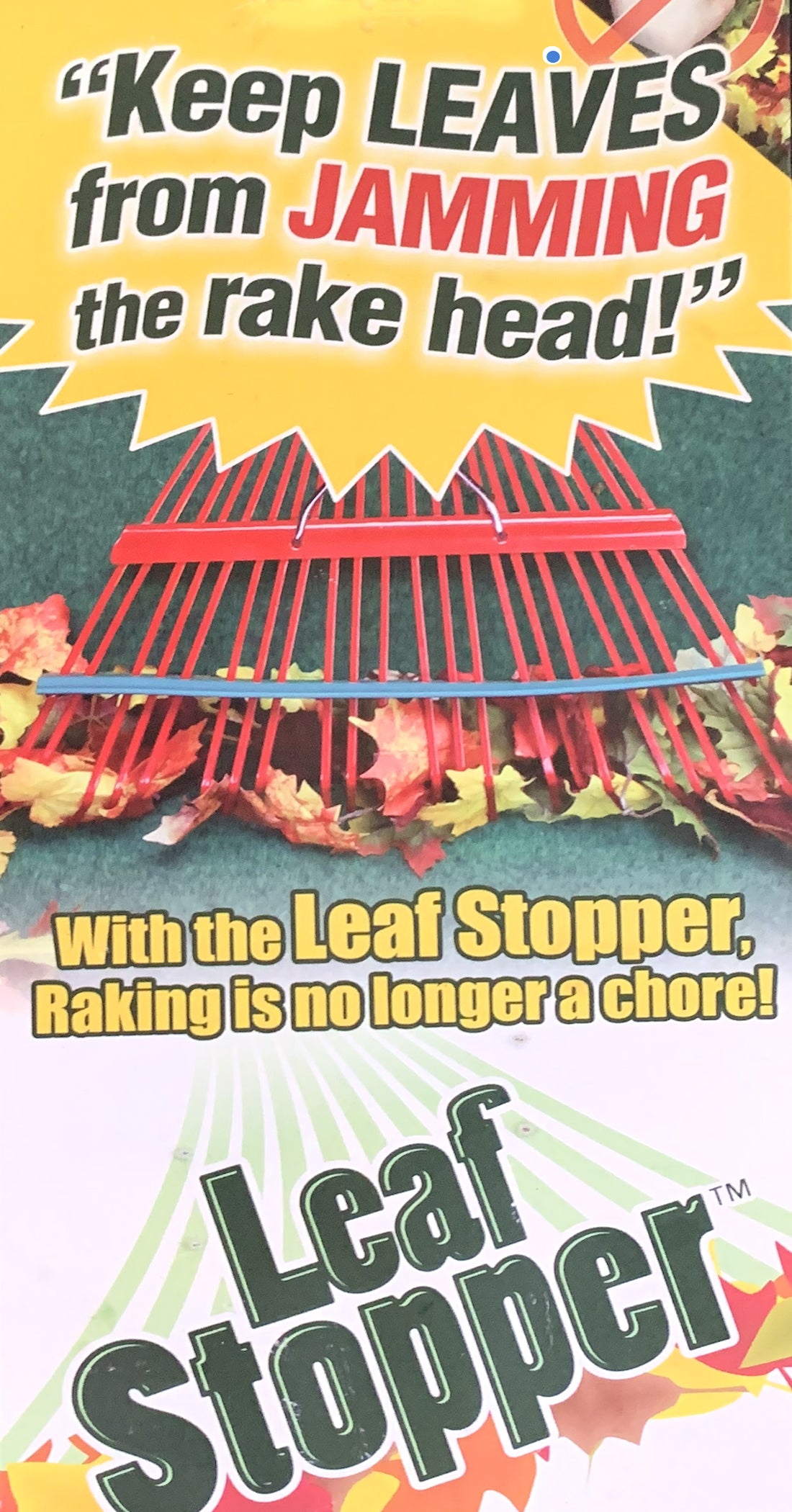 Leaf Stopper Leaf Stopper Rake Clog Preventer Green