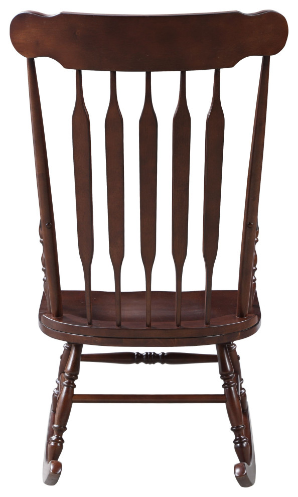 Acme Raina Transitional Rocking Chair  Cappuccino Finish 59934   Traditional   Rocking Chairs   by Acme Furniture  Houzz