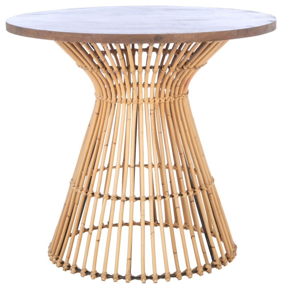 Hiya Round Accent Table Natural/Black   Modern   Side Tables And End Tables   by Virgil Stanis Design  Houzz