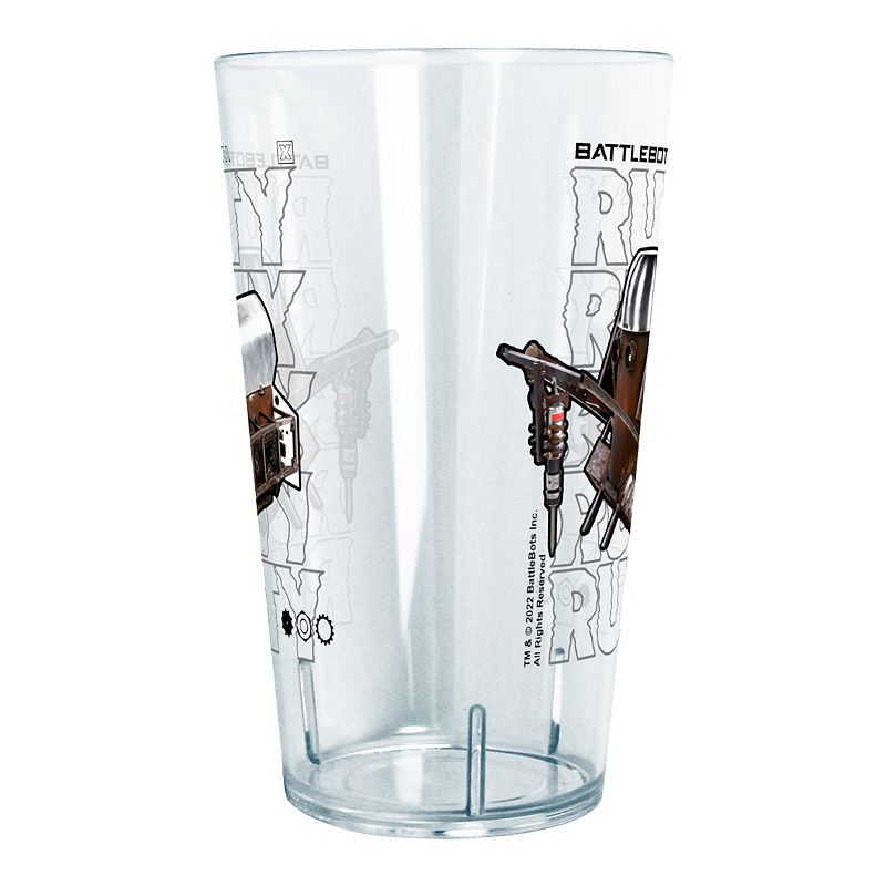 Battlebots Rusty Hero Stack Text 24-oz. Tritan Drinking Glass