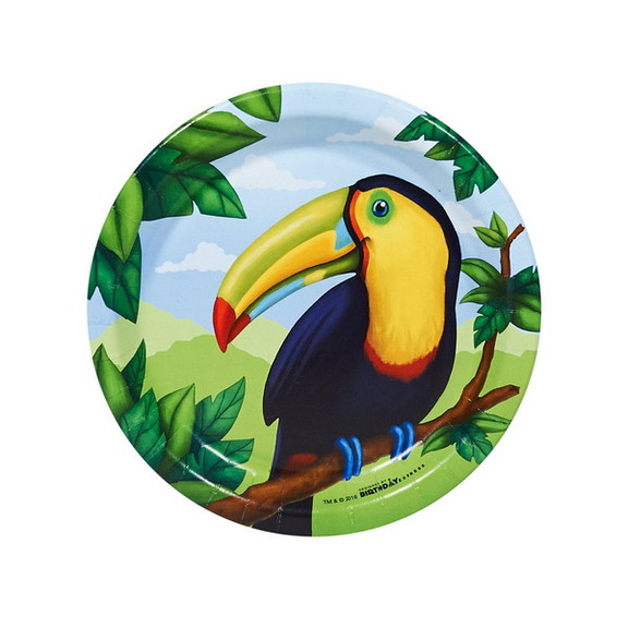 BIRTH5000 254141 Jungle Party Dessert Plates (8)  ...