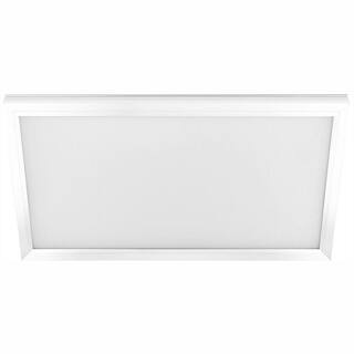 Commercial Electric 1 ft. x 2 ft. 25W Dimmable White Integrated LED Edge-Lit Flat Panel Flush Mount Light with Color Changing CCT FP1X24WYWHHD