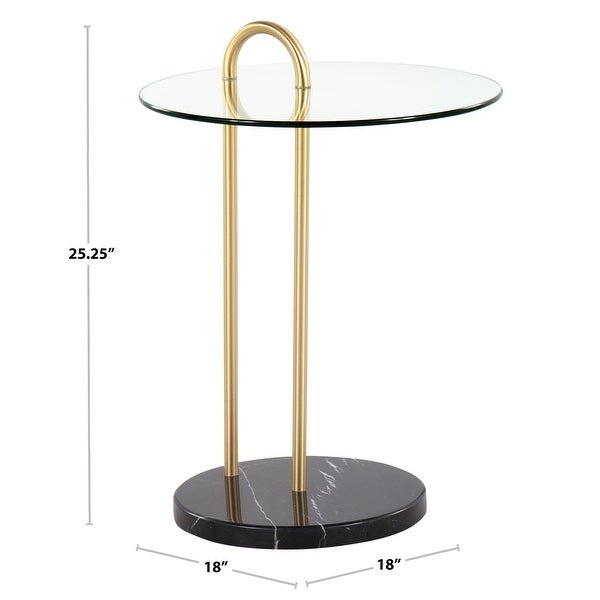 Silver Orchid Battista Side Table