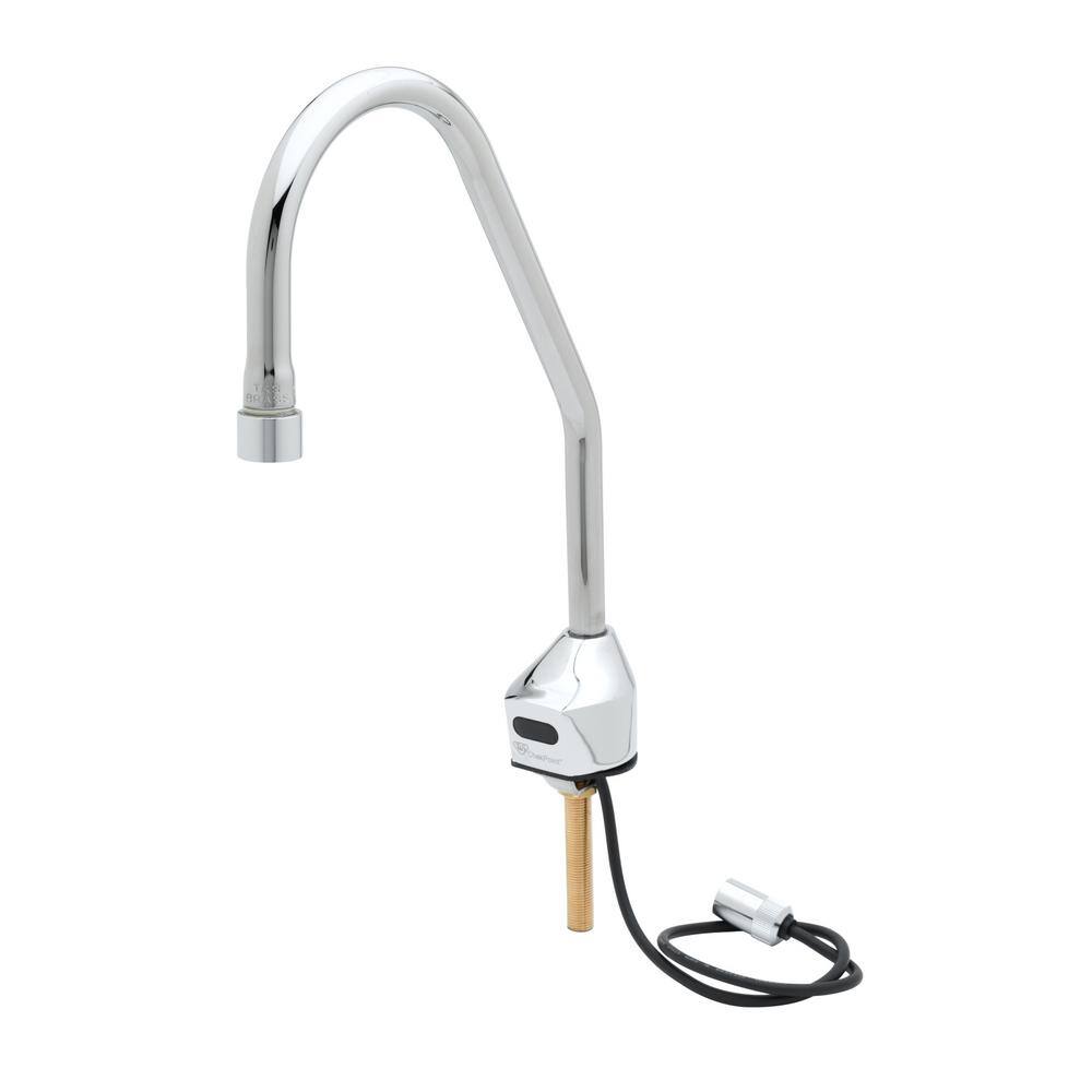 TS Sensor Touchless Faucet (Bathroom) Single Hole with Plug in Polished Chrome Plated Brass EC-3100-LF22-SB