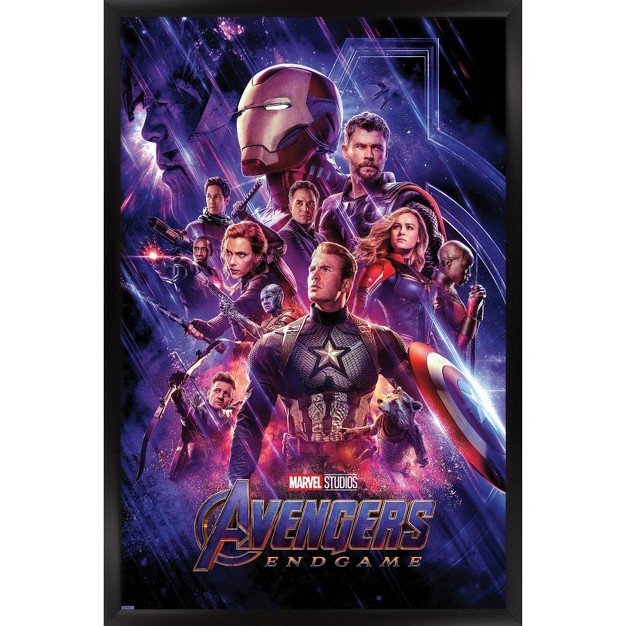 Trends International Marvel Cinematic Universe Avengers Endgame One Sheet Framed Wall Poster Prints