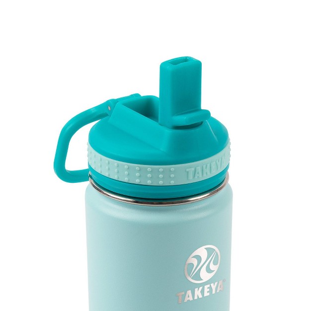 Takeya 14oz Actives Insulated Stainless Steel Water Bottle With Straw Lid