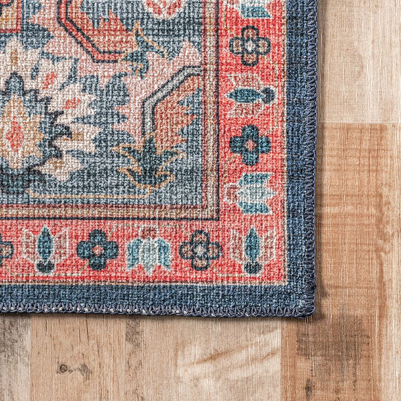 nuLOOM Francis Persian Medallion Machine Washable Area Rug