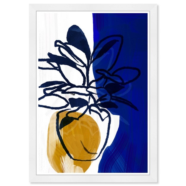 X 19 quot When The Sun Is Out Abstract Framed Wall Art Blue Wynwood Studio