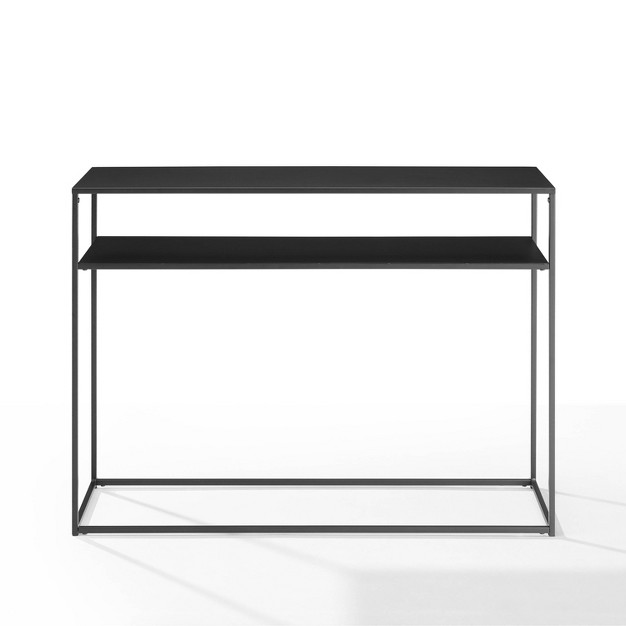 Braxton Console Table Matte Black Crosley