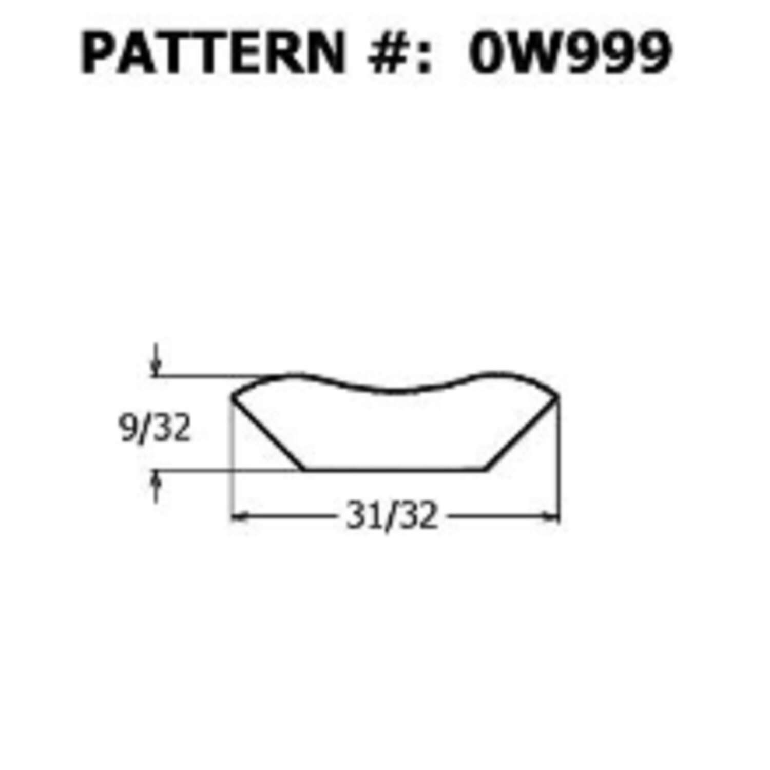 Alexandria Moulding 5/16 in. H X 1 in. W X 8 ft. L Unfinished Natural Pine Molding