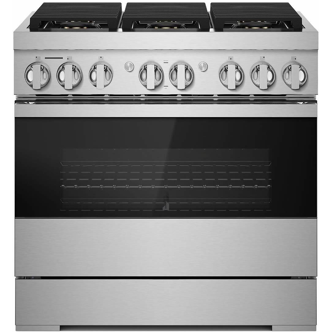 JennAir 36-inch Freestanding Dua-Fuel Range with JennAir® Culinary Center JDRP436HM