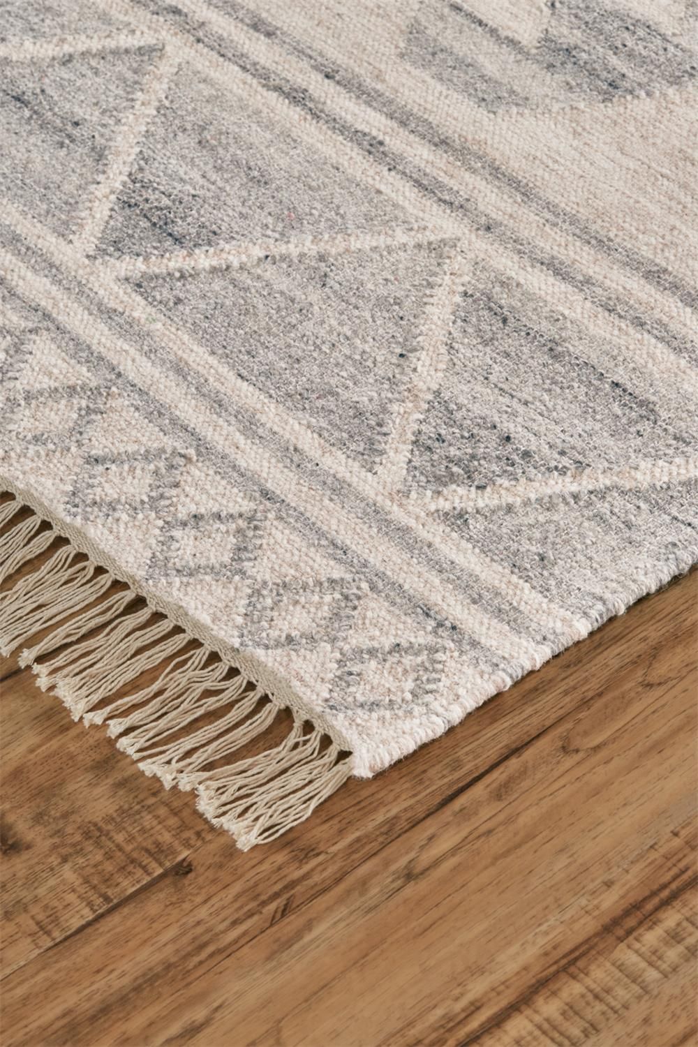 Bray Flatweave Blue and Ivory Rug by BD Fine