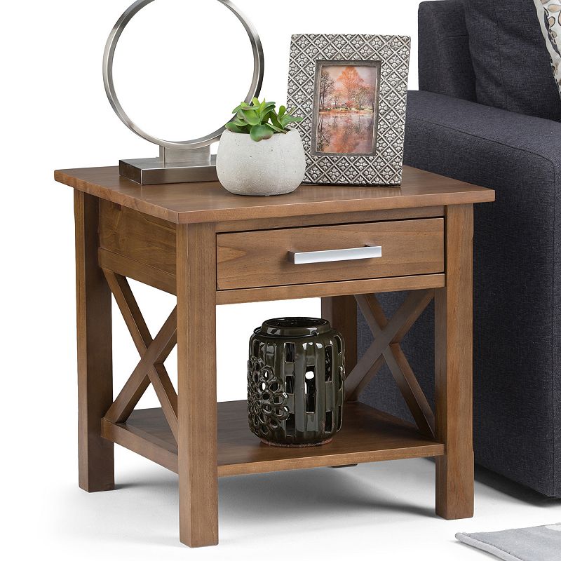 Simpli Home Kitchener 1-Drawer End Table