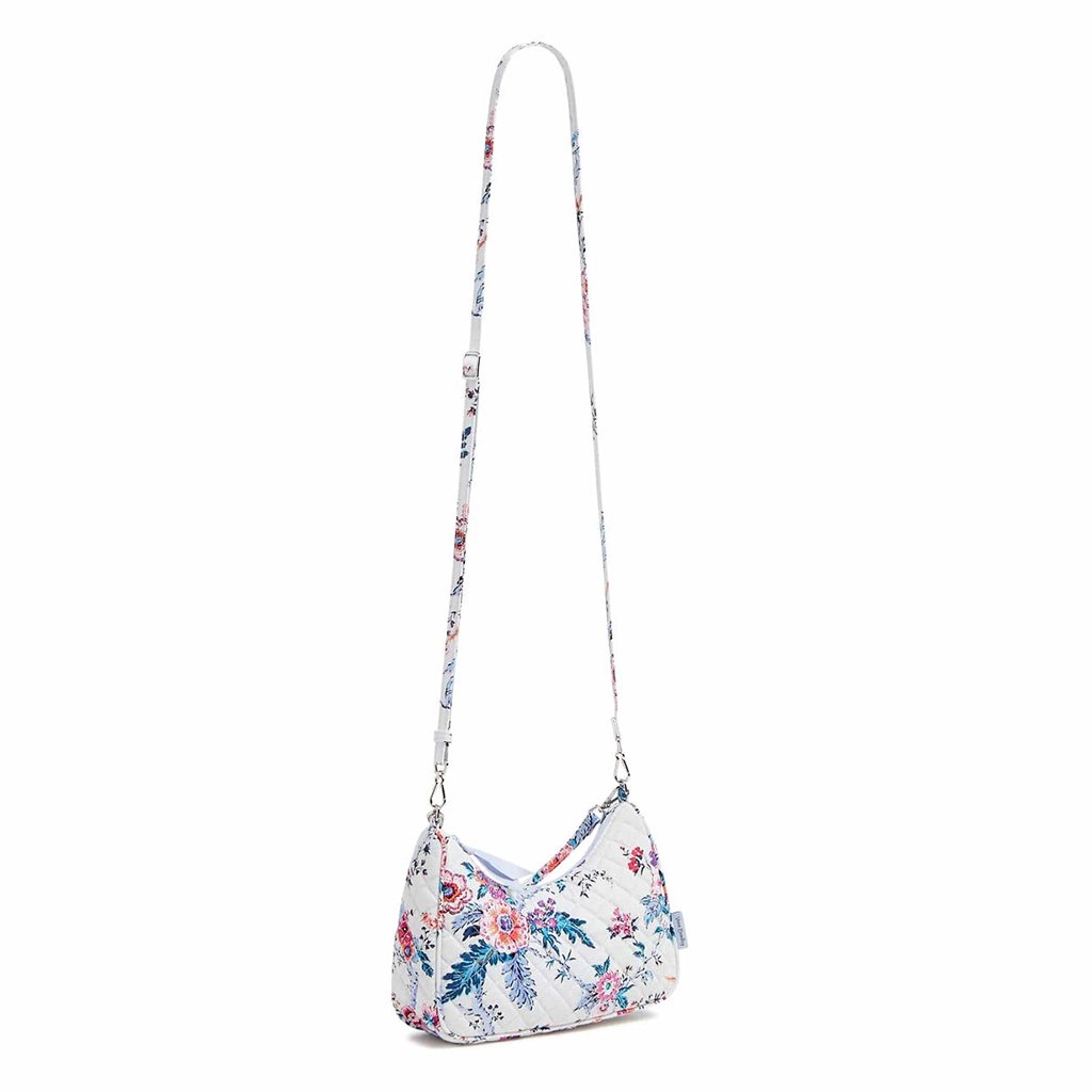 Vera Bradley  Mini Frannie Crescent Crossbody Bag in Magnifique Floral