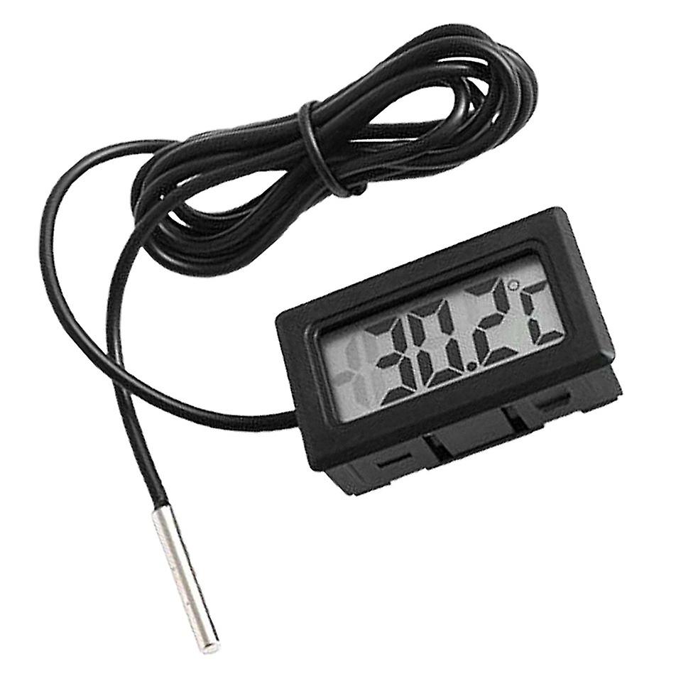 Mini Embedded Lcd Electronic Digital Display Fahrenheit Thermometer Fish Tank Refrigerator Water Temperature Meter Waterproof