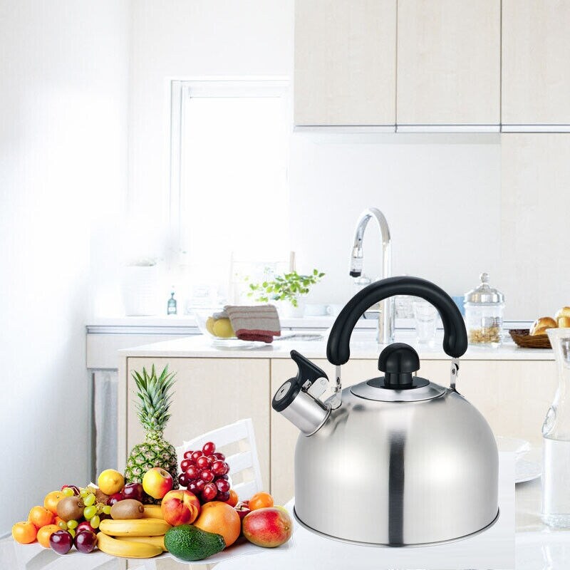 2.6 Qt 2.5L Stainless Steel Whistling Tea Kettle with Handle